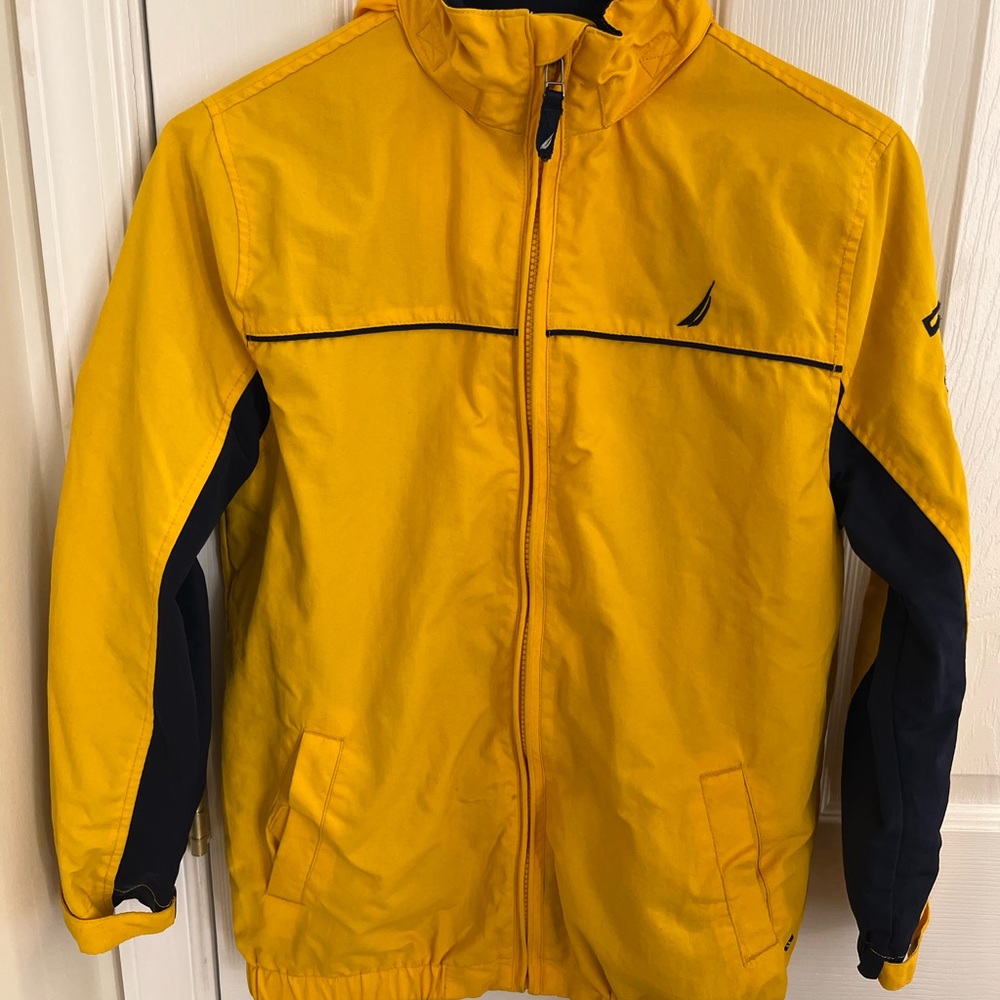 Nautica Kids Yellow Raincoat with Black Accents